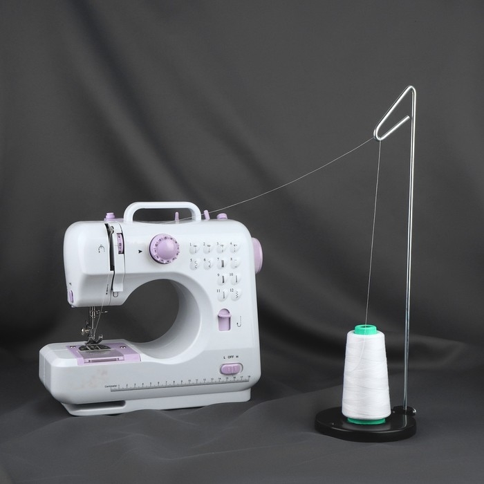 Органайзер-стойка для ниток, на подставке, 41 &times; 12 &times; 12 см, цвет чёрный