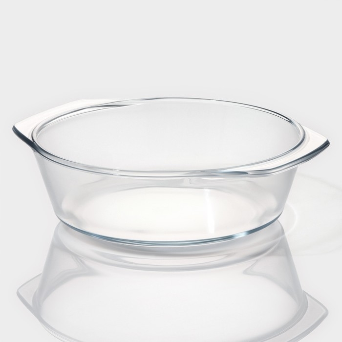 Кастрюля с крышкой из жаропрочного стекла для запекания Доляна &laquo;Фуэго&raquo;, 1,5 л, 23,5&times;20&times;6,5 см