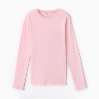 Лонгслив детский, цвет розовый, рост 176