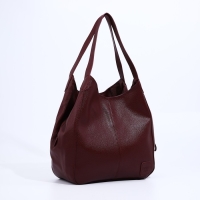 Сумка-мешок на молнии, цвет бордовый Сумка-мешок на молнии, цвет бордовый