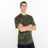 Футболка мужская, цвет камуфляж зелёный, размер 56 Футболка мужская, цвет камуфляж зелёный, размер 56