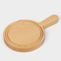 Доска для подачи Adelica &laquo;Бургерная&raquo;, с ручкой, 20&times;13&times;1,8 см, берёза