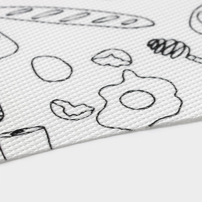 Салфетки сервировочные на стол Доляна Kitchen, 4 шт, 45&times;30 см