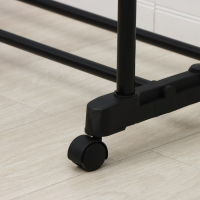 Стойка - вешалка напольная для одежды Доляна, телескопическая, 2 перекладины 80&times;43&times;90(160) см