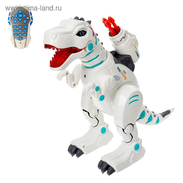 Робот динозавр &laquo;Пультовод&raquo; ZHORYA, программируемый, на пульте управления, интерактивный: звук, свет, на аккумуляторе, на русском языке