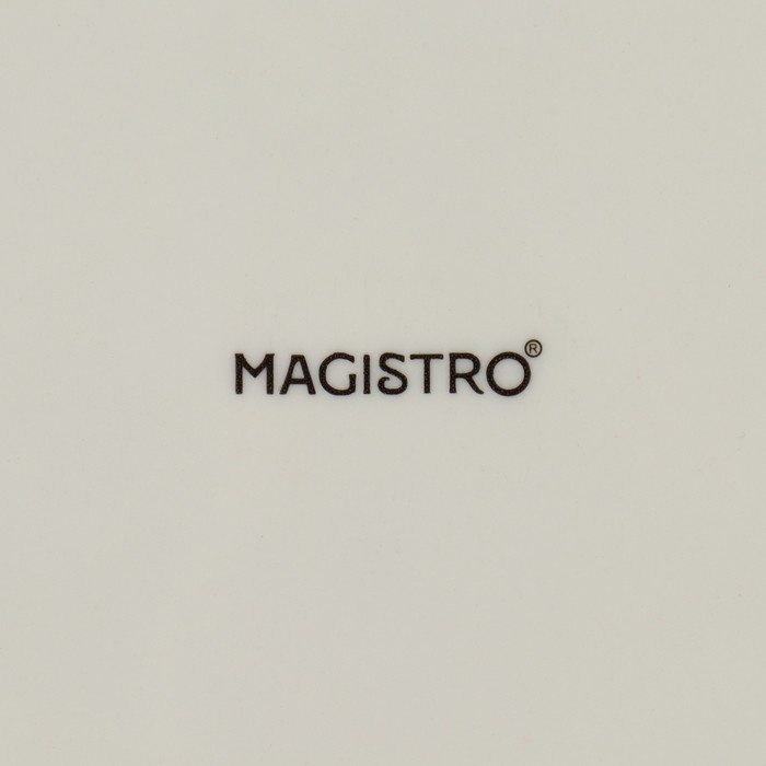 Блюдо фарфоровое для подачи Magistro &laquo;Церера&raquo;, 20&times;18 см, цвет оранжевый