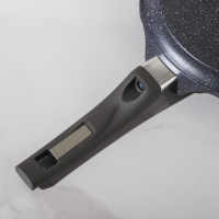 Сковорода блинная &laquo;Гранит&raquo;, d=20 см, пластиковая ручка, антипригарное покрытие, цвет серый