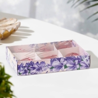 Набор свечей "Овал", 6 штук, красный металлик, 4&times;2см