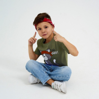 Футболка детская KAFTAN "The best" р.28 (86-92), хаки