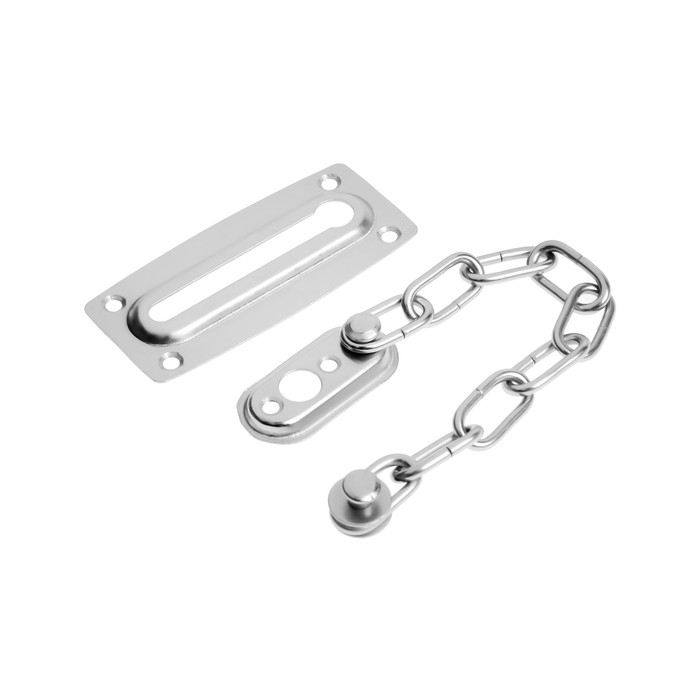 Цепочка дверная ТУНДРА, цвет хром, 1 шт. Цепочка дверная ТУНДРА, цвет хром, 1 шт.