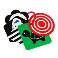 Развивающая игрушка по методике Г. Домана карточки на кольце «Зверята», 5 шт., Крошка Я Развивающая игрушка по методике Г. Домана карточки на кольце «Зверята», 5 шт., Крошка Я