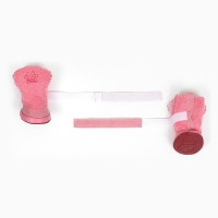 Ботинки Элеганс, набор 4 шт, размер 4 (подошва 5,5 х 4,5 см) розовые