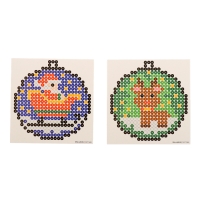 Аквамозаика &laquo;Шары с Дедом Морозом и оленёнком&raquo;, 2 фигурки, 809 шариков