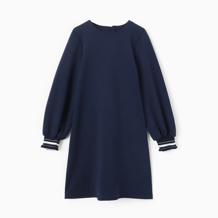 Платье для девочки, цвет темно-синий, рост 146 Платье для девочки, цвет темно-синий, рост 146