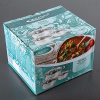 Набор кастрюль &laquo;Ника&raquo;, 3 предмета: 2,2 л, 3,2 л, 4,2 л, капсульное дно, индукция