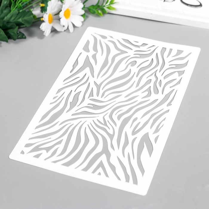 Трафарет пластиковый Трафарет пластиковый "Зебра" 24х16 см
