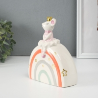 Копилка керамика "Мышка-принцесска" 5х13х16 см Копилка керамика "Мышка-принцесска" 5х13х16 см
