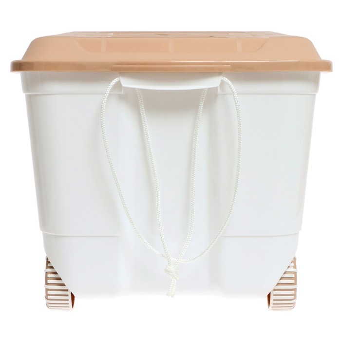 Ящик для игрушек «Воздушные шары», на колёсах 58 × 39 × 33,5 см, 45 л, тёмно-бежевый Ящик для игрушек «Воздушные шары», на колёсах 58 × 39 × 33,5 см, 45 л, тёмно-бежевый