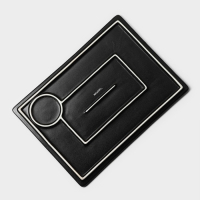 Блюдо фарфоровое для подачи Magistro "Pietra lunare", 33,5×24×1,5 см, цвет чёрный Блюдо фарфоровое для подачи Magistro "Pietra lunare", 33,5×24×1,5 см, цвет чёрный