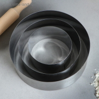 Набор форм для выпечки и выкладки &laquo;Круг&raquo;, d-20, h-6,6 см, 3 шт