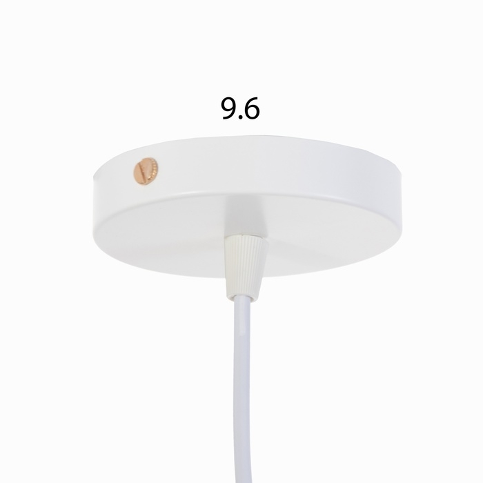 Люстра "Оазис" 1х60Вт Е27 Белый, золото 15х15х30(100)см