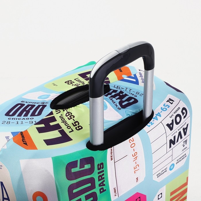 Чехол на чемодан S, цвет голубой/разноцветный Чехол на чемодан S, цвет голубой/разноцветный