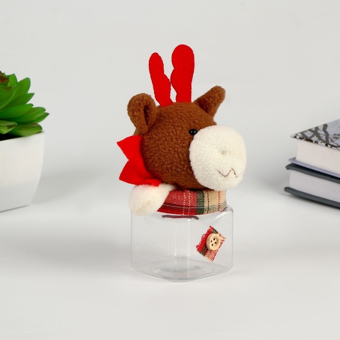 Новый год! Конфетница &laquo;Олень&raquo;, цвета МИКС