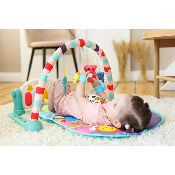 Развивающий музыкальный коврик &laquo;Пляж&raquo;, 73x48 см.