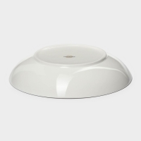 Тарелка глубокая фарфоровая Magistro «La Perle», 1 л, d=22,5 см, цвет белый Тарелка глубокая фарфоровая Magistro «La Perle», 1 л, d=22,5 см, цвет белый