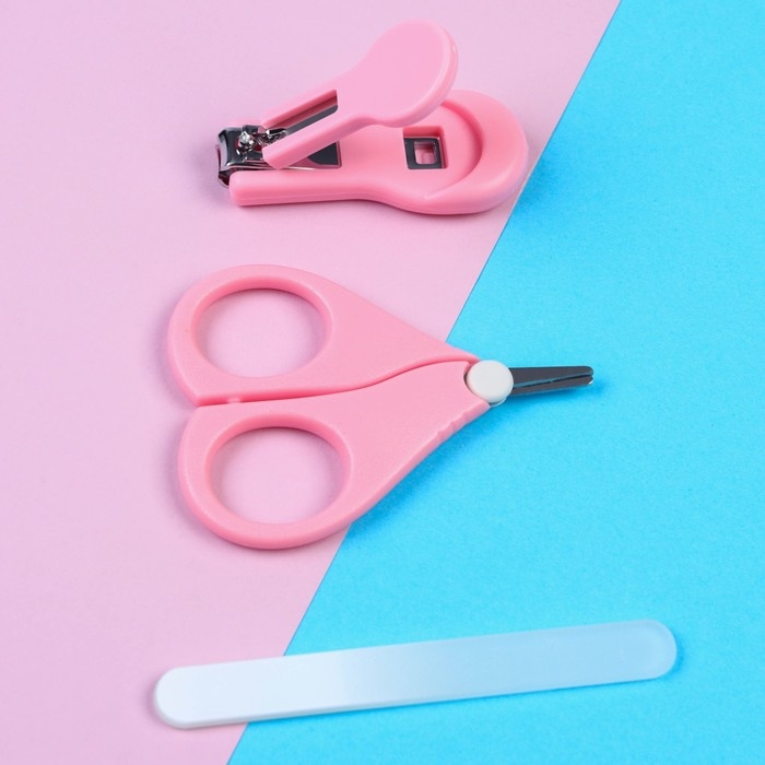 Маникюрный набор детский для самых маленьких &laquo;Счастье&raquo; (ножницы+щипчики+пилка)