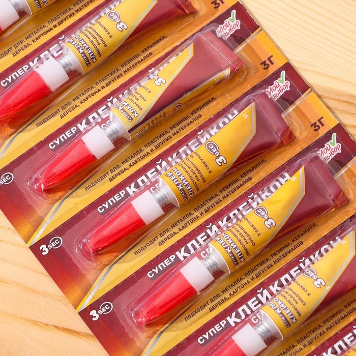 Суперклей «Клейкон», секундный, 3 г, набор 12 шт. Суперклей «Клейкон», секундный, 3 г, набор 12 шт.