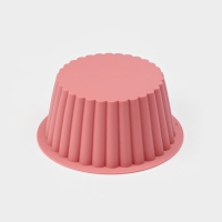 Форма для выпечки Доляна &laquo;Рифлёный круг&raquo;, силикон, d=18,5 cм, цвет МИКС