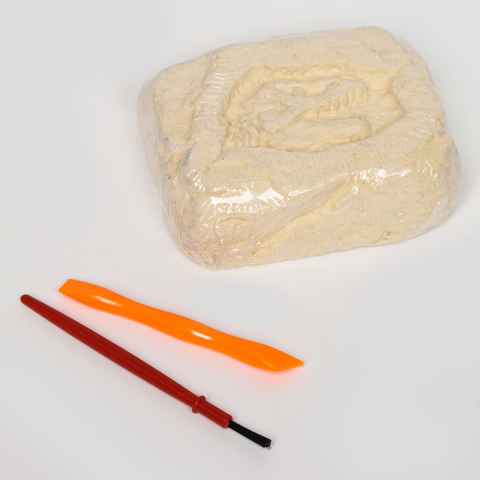 Набор археолога серия скелет динозавра &laquo;Свирепый динозавр&raquo;, кисточка, долото