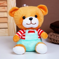 Мягкая игрушка &laquo;Мишка&raquo;, в комбинезоне, 20 см