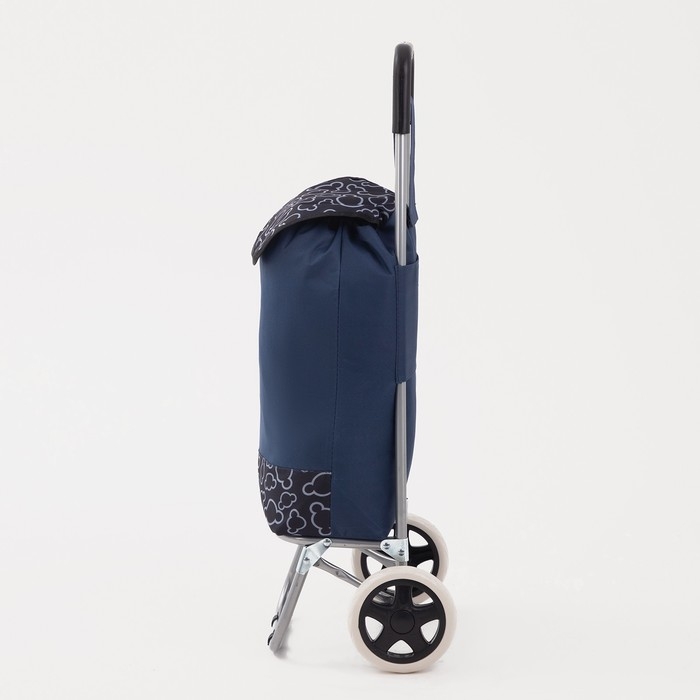 Сумка-тележка хозяйственная на шнуре, цвет синий Сумка-тележка хозяйственная на шнуре, цвет синий