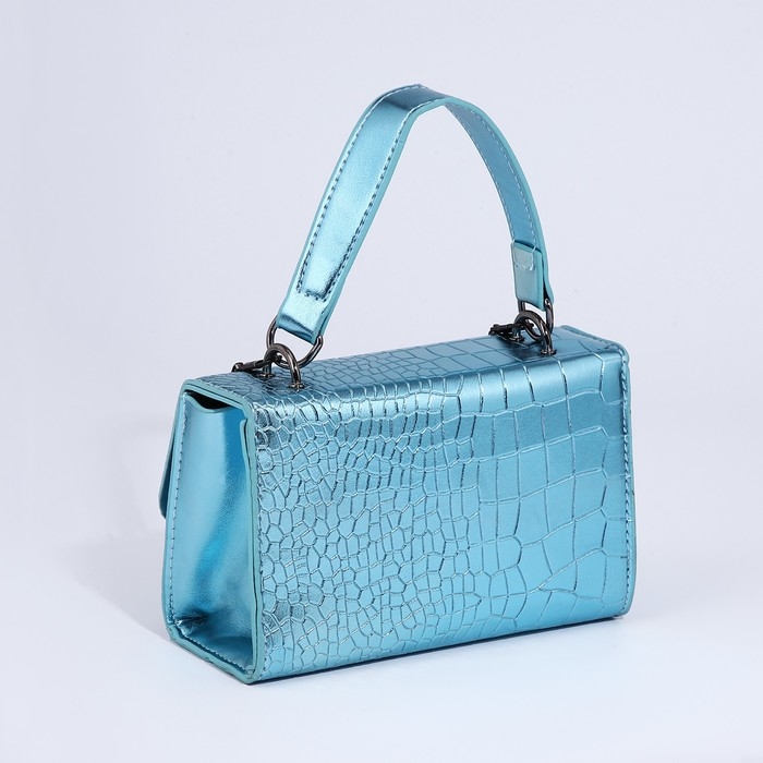 Сумка-мессенджер на застёжке, цвет голубой Сумка-мессенджер на застёжке, цвет голубой