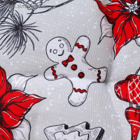 Сидушка на стул "Доляна" Новогоднее настроение 42х42х5 см, 100% хлопок, 164 г/м2 Сидушка на стул "Доляна" Новогоднее настроение 42х42х5 см, 100% хлопок, 164 г/м2