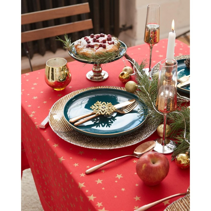 Скатерть "Этель" Gold stars 149х180+/- 3см, 100% хлопок, 190г/м2