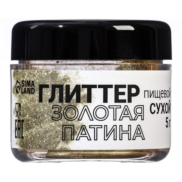 Глиттер кандурин "Золотая патина", фракция 10-60 &micro;m, 5 г