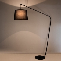 Торшер 19049/1 E27 40Вт черный 130х35х195 см