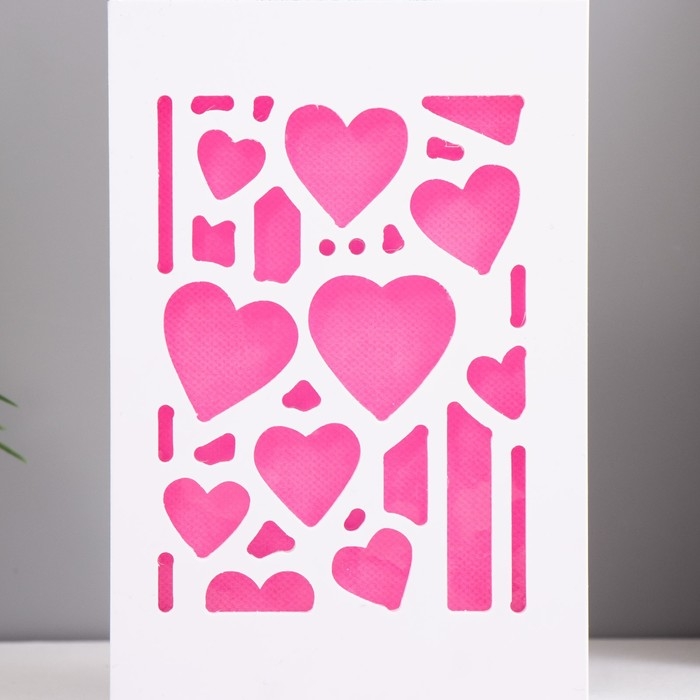 Ночник Ночник "Сердца влюбленных" LED от батареек 2хААА красный 5,5х10х15,5см RISALUX