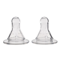 Соска на  бутылочку, от 0 мес., классическое горло,  медленный поток, №1, 2 шт.