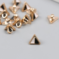 Пуговица пластик для творчества "Треугольник чёрно-белый" набор 15 шт 1х1х0,7 см Пуговица пластик для творчества "Треугольник чёрно-белый" набор 15 шт 1х1х0,7 см