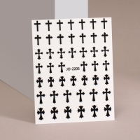 Наклейки для ногтей &laquo;Крест&raquo;, цвет черный