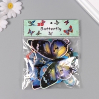 Магнит пластик "Бабочки голографические/Космонавт" набор 12 шт Магнит пластик "Бабочки голографические/Космонавт" набор 12 шт