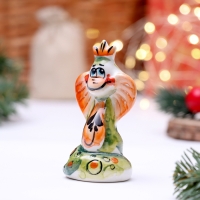 Новый год. Сувенир символ года кобра «Царевна», гжель, цвет Новый год. Сувенир символ года кобра «Царевна», гжель, цвет