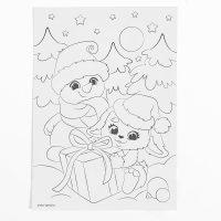 Аппликация стразами на новый год для детей «Снеговик», А6, новогодний набор для творчества Аппликация стразами на новый год для детей «Снеговик», А6, новогодний набор для творчества