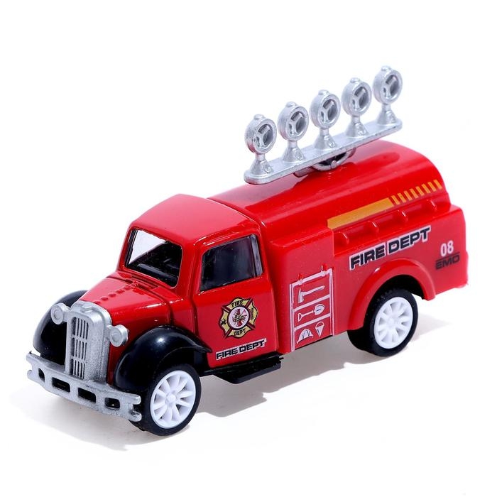 Грузовик металлический &laquo;Пожарная служба&raquo;, инерция, МИКС