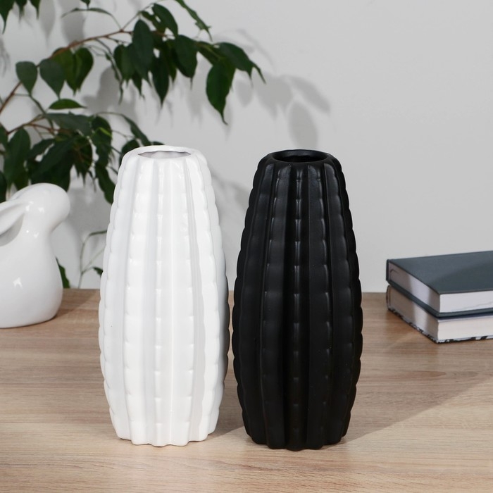 Ваза керамика настольная Ваза керамика настольная "Кактус" 6,5х11х25 см, микс