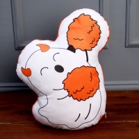 Мягкая игрушка &laquo;Привидение&raquo; с рожками, цвет белый